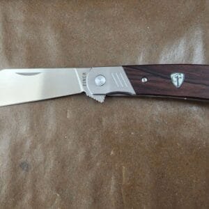Finch Harvester Folding Knife Cocobolo Handle 154CM Plain Edge Satin Finish HV201 knives for sale