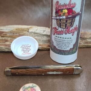 GEC PROTOTYPE #892121 Stabilized Antique Chestnut Wood Fruit Knife (1 OF 1) knives for sale