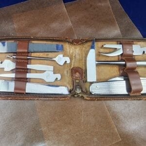 Antique Tool Kit Travelers Premium Co. C.1900 knives for sale