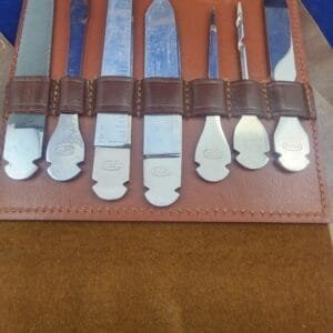 Antique Tool Kit Hugo Burns Made in Solingen Germany knives for sale