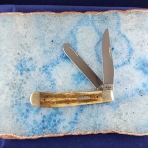 Case XX Trapper in Smooth Bone A62584 SS knives for sale