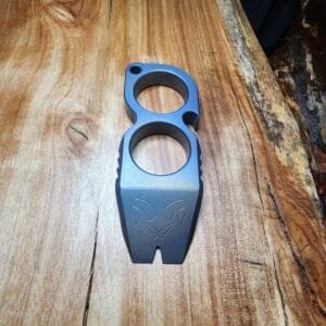 Titanium Mini Pry Bar with Beautiful Heat Treat Patina knives for sale