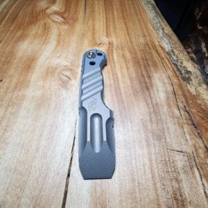 Titanium Mini Pry Bar with Beautiful Heat Treat Patina knives for sale