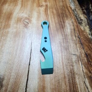 Titanium Mini Pry Bar with Beautiful Heat Treat Patina knives for sale