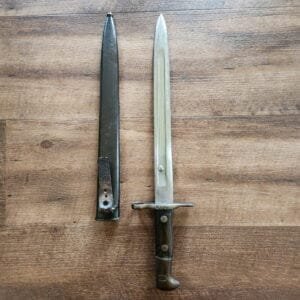 Waffenfabrik Bayonet Neuhauser Swiss Model 1918 for K11 & K31 Schmidt Rubin with original Scabbord #476470 knives for sale