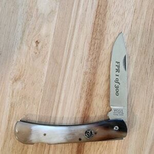 Voss Cutlery Dirt Buster in Ox Horn 1 of 300 knives for sale