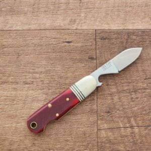 Great Eastern Cutlery #252123 Red Sawcut Bone