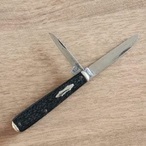 Remington Vintage 1930-1950 Black Jigged Bone Slipjoint knives for sale