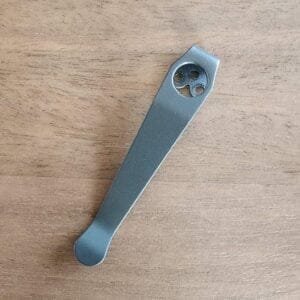 LynchNW Spyderco Long Deep Carry Titanium Clip-Sandwashed CL-SPY-LNG-SND knives for sale