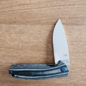 Kizer Gemini by Ray Laconico in N690 Stone Wash and Black Micarta knives for sale