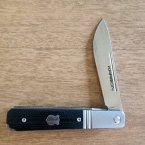 Karbon Knives By Ken Onion Flatline Frame Lock in 154CM Stainless and Black G10 knives for sale