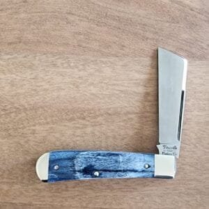 Titusville TSA Exclusive Lone Wolf Giraffe Bone Big Easy Cotton Sampler 1095 Carbon W/ Long Pull 1 of 6 knives for sale