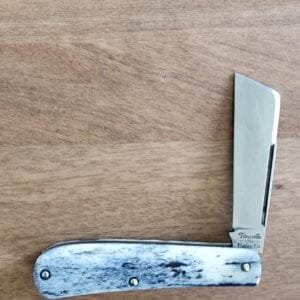 Titusville TSA Exclusive Lone Wolf Giraffe Bone Big Easy Cotton Sampler Shadow Pattern 1095 Carbon W/ Long Pull 1 of 6 knives for sale