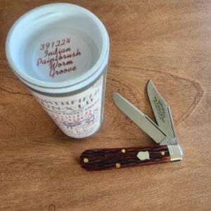 Great Eastern Cutlery #391224 Indian Paintbrush Worm Groove Bone knives for sale