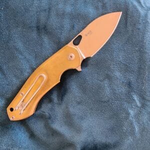 Giant Mouse ACE Brass Bibilo Discounted "Rescue Mouse" knives for sale