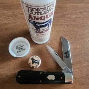 Great Eastern Cutlery #863221 Angus Jack Macassar Ebony Well Done (note: mild age patina)