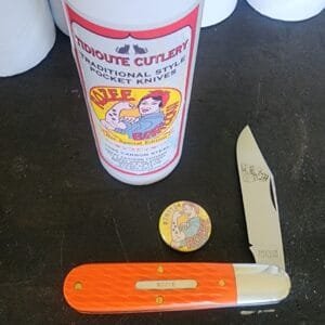 Great Eastern Cutlery #781124 Jigged Orange Delrin Rozee