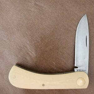 Jeff Pearce Custom Sodbuster in Ebony Wood With Strong Patina knives for sale