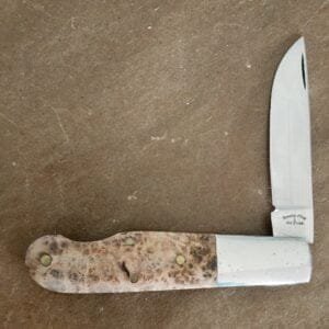 Trestle Pines Knives Portage Old Growth Black Ash Burl By Queen Cutlery knives for sale