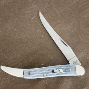 Case XX USA Pocket Worn Gray Bone Medium Texas Toothpick 61048 CS knives for sale