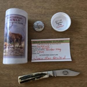 Great Eastern Cutlery #221124 Stag PROTOTYPE knives for sale