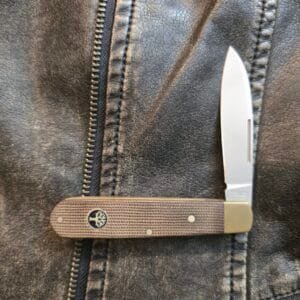 Boker Barlow Prime Expedition in Olive Green Canvas Micarta with N690. Drop Point Folding Pocket Knife - 112942