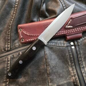 Bark River Aurora in Black Canvas Micarta