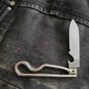 Vintage & Rare Geo. Schrade B'PORT CT Metal Handle KNIFE 1942 WWII