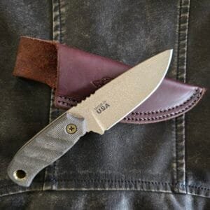 TOPS Baja 3.0 22-3044 in Green Canvas Micarta and 1095