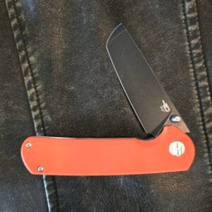 Bestech Sledgehammer in Black Stonewashed D2 and Orange G10 BTKBG31A2