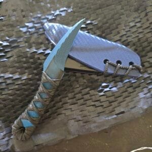 Revenant Corps G10 Great Tailed Grackle with Sheath, Black on Blue