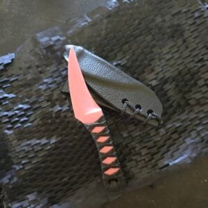 Revenant Corps G10 Great Tailed Grackle with Sheath, Black on Pink
