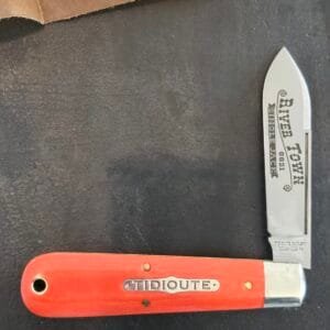 Great Eastern Cutlery #862125 Ember Orange Linen Micarta very gently used