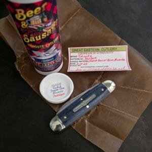 Great Eastern Cutlery #352325 Faded Denim Blue Micarta PROTOTYPE