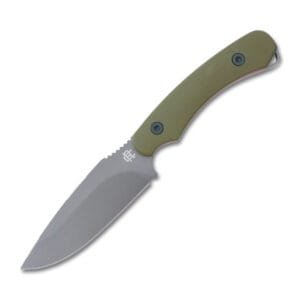 RoseCraft Blades F1 Fixed Blade RCF001 in 1095 Carbon Steel and OD Green G10