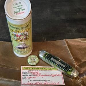 Great Eastern Cutlery #351325 Fairway Green Jigged Bone PROTOTYPE