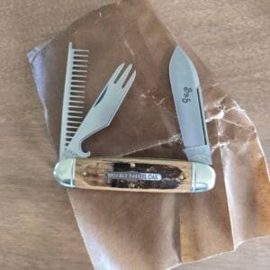 Great Eastern Cutlery #352325 Distressed Whiskey Barrel Oak PROTOTYPE