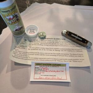 Great Eastern Cutlery #351325 Sawcut Whiskey Barrel Oak PROTOTYPE