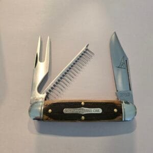 Great Eastern Cutlery #351325 Sawcut Whiskey Barrel Oak