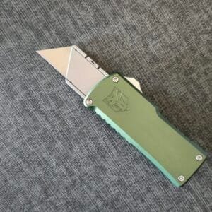 CobraTec Knives OTF (Out-the-Front) utility knife Green