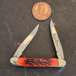 Rough Rider Tiny Red Jigged Bone Folder