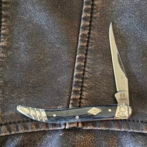 Rough Rider Small Toothpick in Blue Smooth Bone