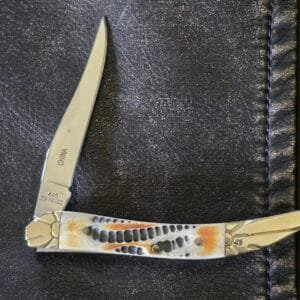 Frost Cutlery Small Toothpick in Brown Jigged Bone