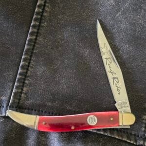 Rough Rider Large Toothpick in Smooth Red Bone