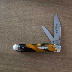 Great Eastern Cutlery #661210 Pumpkin Patch Acrylic 1 of 48 pcs. no serial numbers (see pictures for age related patina)