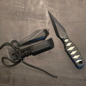 Revenant Corps G10 Small Shanghai Black on Black w/ Belt Clip Sheath and White Stingray