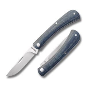 RoseCraft Blades Overall Creek Farm Hand in Denim Micarta RCT022-BDM